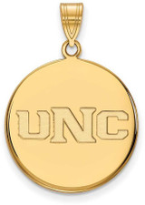 Image of 10K Yellow Gold University of Northern Colorado Large Disc Pendant by LogoArt