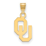 10K Yellow Gold University of Oklahoma Small Pendant by LogoArt