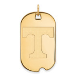 10K Yellow Gold University of Tennessee Large Dog Tag by LogoArt