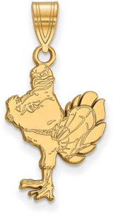 Image of 10K Yellow Gold Virginia Tech Large Pendant by LogoArt (1Y044VTE)
