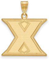 Image of 10K Yellow Gold Xavier University Large Pendant by LogoArt