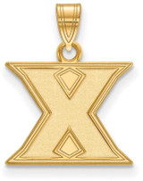 Image of 10K Yellow Gold Xavier University Small Pendant by LogoArt