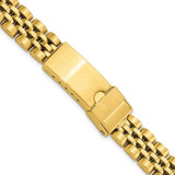 Image of 12-16mm 7.25" Gold-tone Ladies Satin/Mirror Stainless Steel Watch Band
