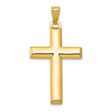 Image of 14k Gold with Rhodium-Plating Reversible Cross Pendant