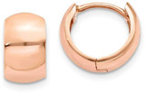 Image of 11mm 14k Rose Gold Hinged Hoop Earrings TF760