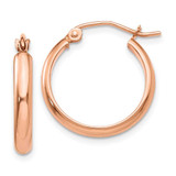 Image of 18mm 14k Rose Gold Hoop Earrings TF569