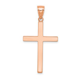 Image of 14K Rose Gold Stick Cross Pendant