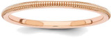 Image of 14K Rose-Gold 1.5mm Milgrain Band Ring