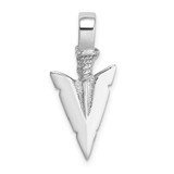 Image of 14k White Gold 3-D Arrowhead Pendant