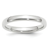 Image of 14K White Gold 3mm Comfort-Fit Band Ring