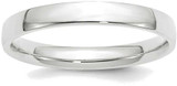 Image of 14K White Gold 3mm Lightweight Comfort Fit Band Ring