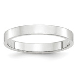 Image of 14K White Gold 3mm Lightweight Flat Band Ring