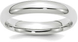 Image of 14K White Gold 4mm Comfort-Fit Band Ring