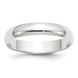 Image of 14K White Gold 4mm Lightweight Half Round Band Ring