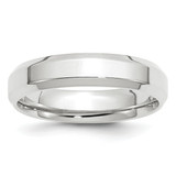 Image of 14K White Gold 5mm Bevel Edge Comfort Fit Band Ring