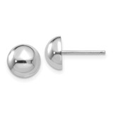 Image of 8mm 14k White Gold 8mm Half Ball Stud Post Earrings