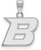 Image of 14K White Gold Boise State University Small Pendant by LogoArt (4W005BOS)