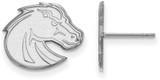 Image of 14K White Gold Boise State University Small Post Earrings by LogoArt