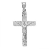 Image of 14K White Gold Crucifix Pendant K6308