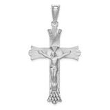 Image of 14K White Gold Crucifix Pendant K6310