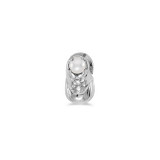 Image of 14k White Gold Cultured Freshwater Pearl Baby Bootie Pendant (Chain NOT included)