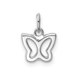 Image of 14K White Gold Cut-Out Butterfly Pendant YC1355