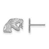 14K White Gold Florida A&M University X-Small Post Earrings by LogoArt