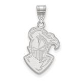 14K White Gold Furman University Large Pendant by LogoArt (4W022FUU)