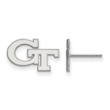 14K White Gold Georgia Institute of Technology X-Small Post Earrings by LogoArt