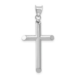 Image of 14K White Gold Hollow Cross Pendant K3718