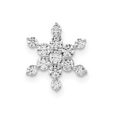 Image of 14k White Gold Lab Grown Diamond SI1/SI2, G H I, Star Pendant