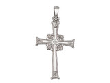 Image of 14K White Gold Large Cross Pendant (Chain NOT included)
