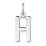 Image of 14K White Gold Letter H Initial Charm XNA1336W/H