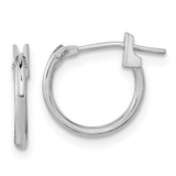 Image of 11mm 14K White Gold Madi K Hoop Earrings GK270