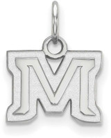 Image of 14K White Gold Montana State University X-Small Pendant by LogoArt