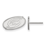 14K White Gold NHL Carolina Hurricanes X-Small Post Earrings by LogoArt