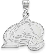 Image of 14K White Gold NHL Colorado Avalanche Large Pendant by LogoArt