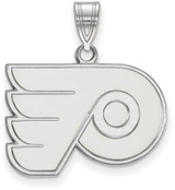 Image of 14K White Gold NHL Philadelphia Flyers Medium Pendant by LogoArt