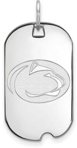 Image of 14K White Gold Penn State University Small Dog Tag by LogoArt