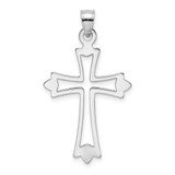 Image of 14K White Gold Polished & Cut-Out Cross Pendant K8482W