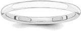 Image of 14K White Gold Polished 2mm Band Ring