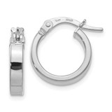 Image of 15mm 14K White Gold Polished Hoop Earrings LE1345