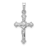 Image of 14K White Gold Polished Inri Crucifix Pendant XR1629