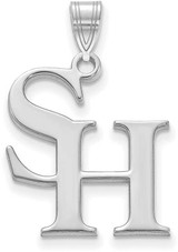 Image of 14K White Gold Sam Houston State University Large Pendant by LogoArt