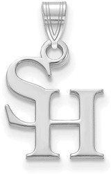 Image of 14K White Gold Sam Houston State University Small Pendant by LogoArt