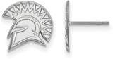 Image of 14K White Gold San Jose State University Small Post Earrings by LogoArt