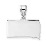 Image of 14K White Gold South Dakota State Pendant