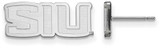 Image of 14K White Gold Southern Illinois University X-Small Post Earrings by LogoArt