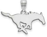 Image of 14K White Gold Southern Methodist University Medium Pendant by LogoArt
