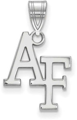Image of 14K White Gold United States Air Force Academy Medium Pendant LogoArt (4W003USA)
